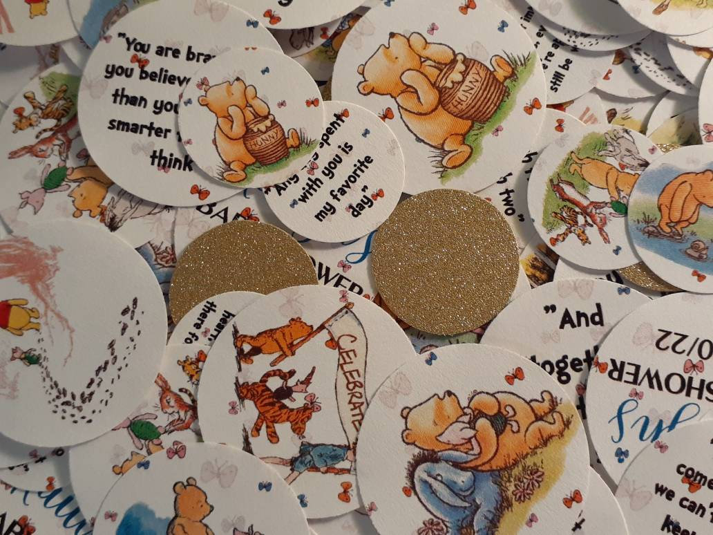 Classic Pooh Verses Baby Shower Confetti Classic Pooh Shower Confetti Classic Pooh Baby Shower Decor Extra Large Bag 200