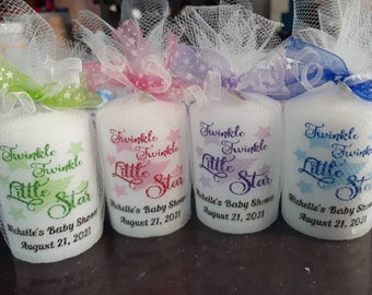 Twinkle, Twinkle Little Star Baby Shower or Birthday Candle Favors - Gender Neutral Favors, Boy Shower Favors, Girl Shower Favors