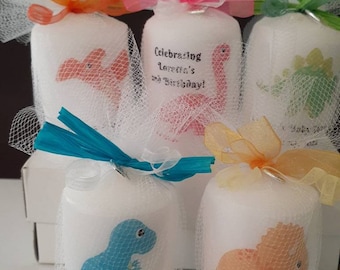 Baby Dinosaur Baby Shower Candle Favors, Baby Dinosaur Birthday Favors, Dinosaur Baby Shower, Dinosaur Birthday Party, Dino Baby Shower