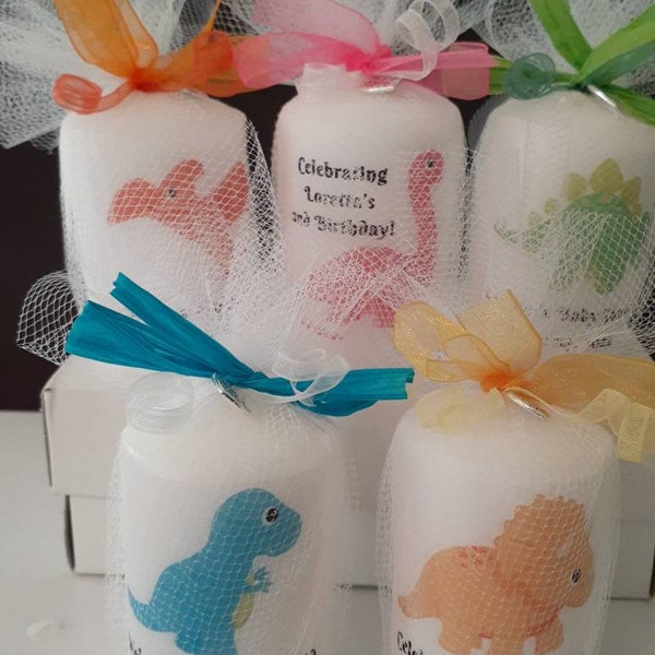 Baby Dinosaur Baby Shower Candle Favors, Baby Dinosaur Birthday Favors, Dinosaur Baby Shower, Dinosaur Birthday Party, Dino Baby Shower