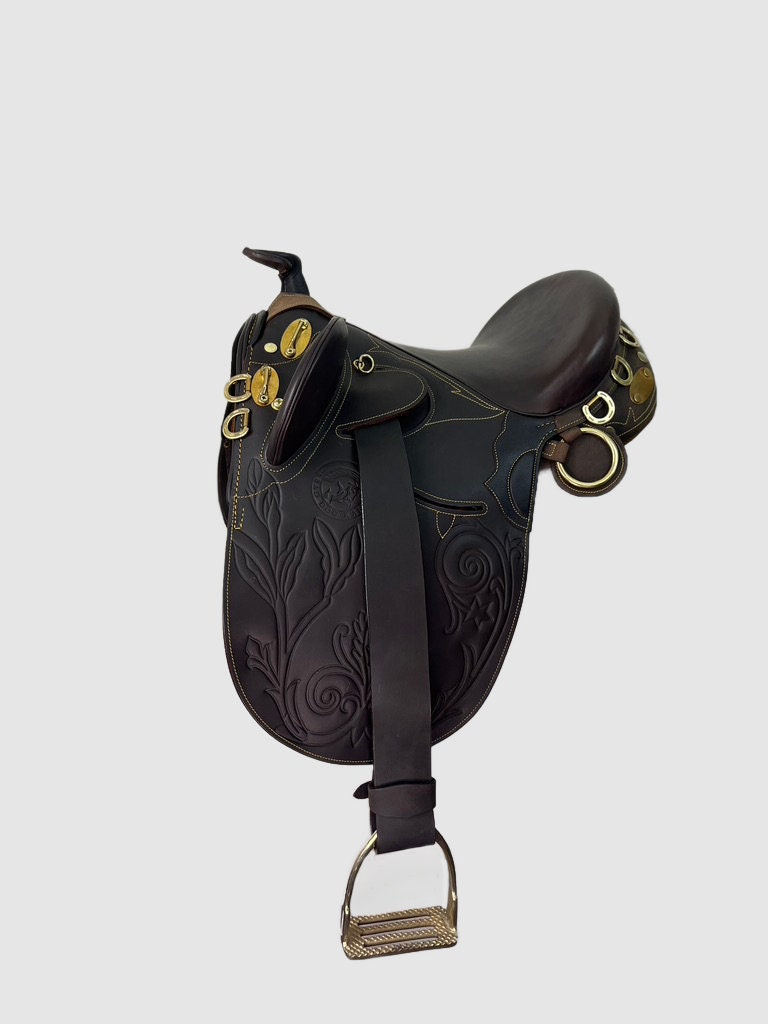 Selle Australienne En Cuir Avec Corne - Alfalah International - Neuf
