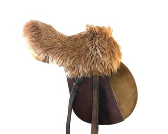Plush Sheepskin English Saddle Seat Cover, Wool Cushion