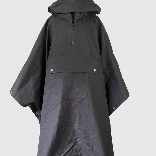Oilskin Poncho, waterproof poncho, windproof cape