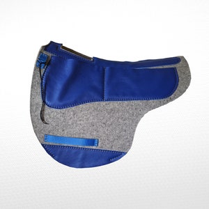 Wool Felt Shimmed Saddle Pad, Contoured Spine, Wither Relief
