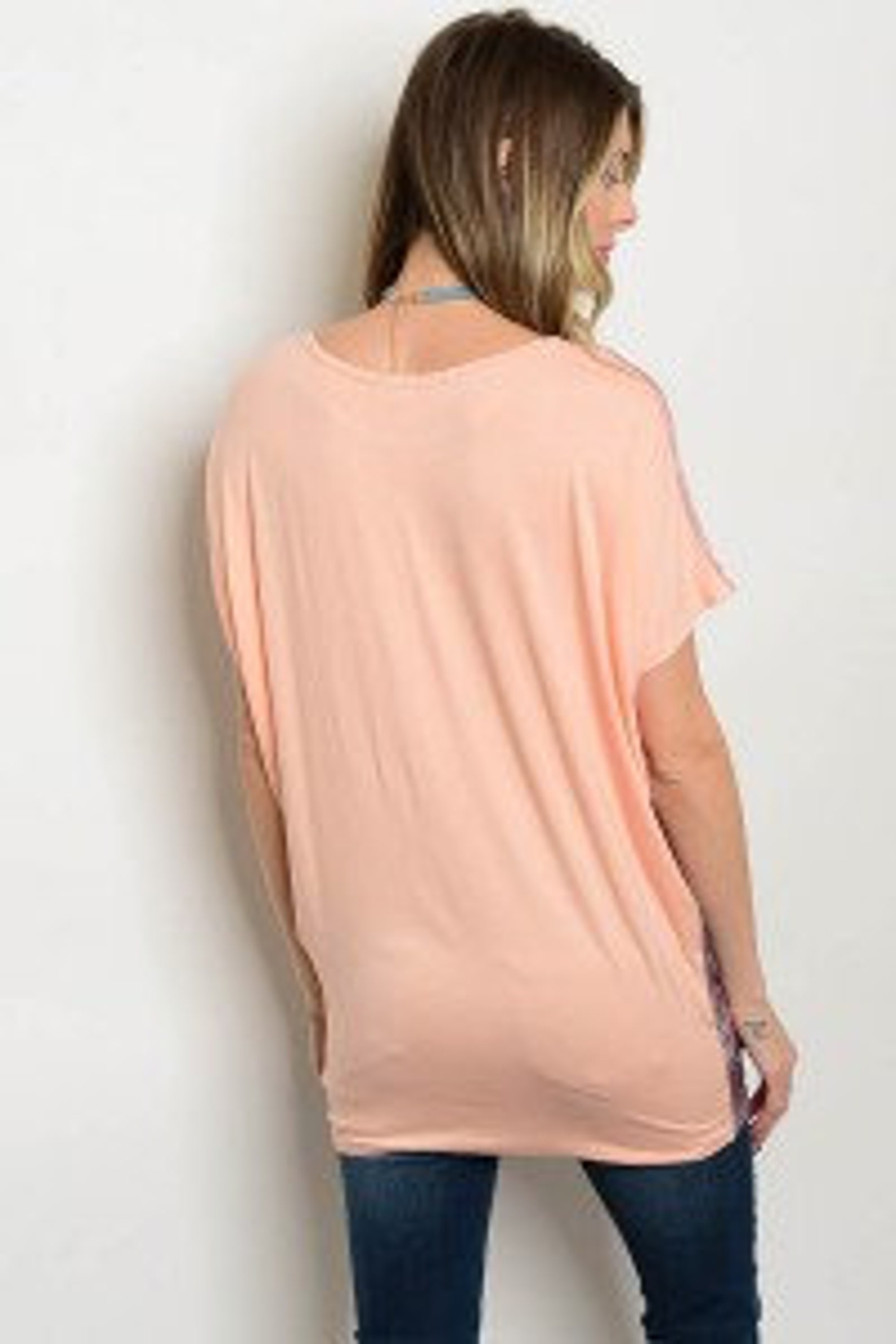 Floral Peach Top Etsy