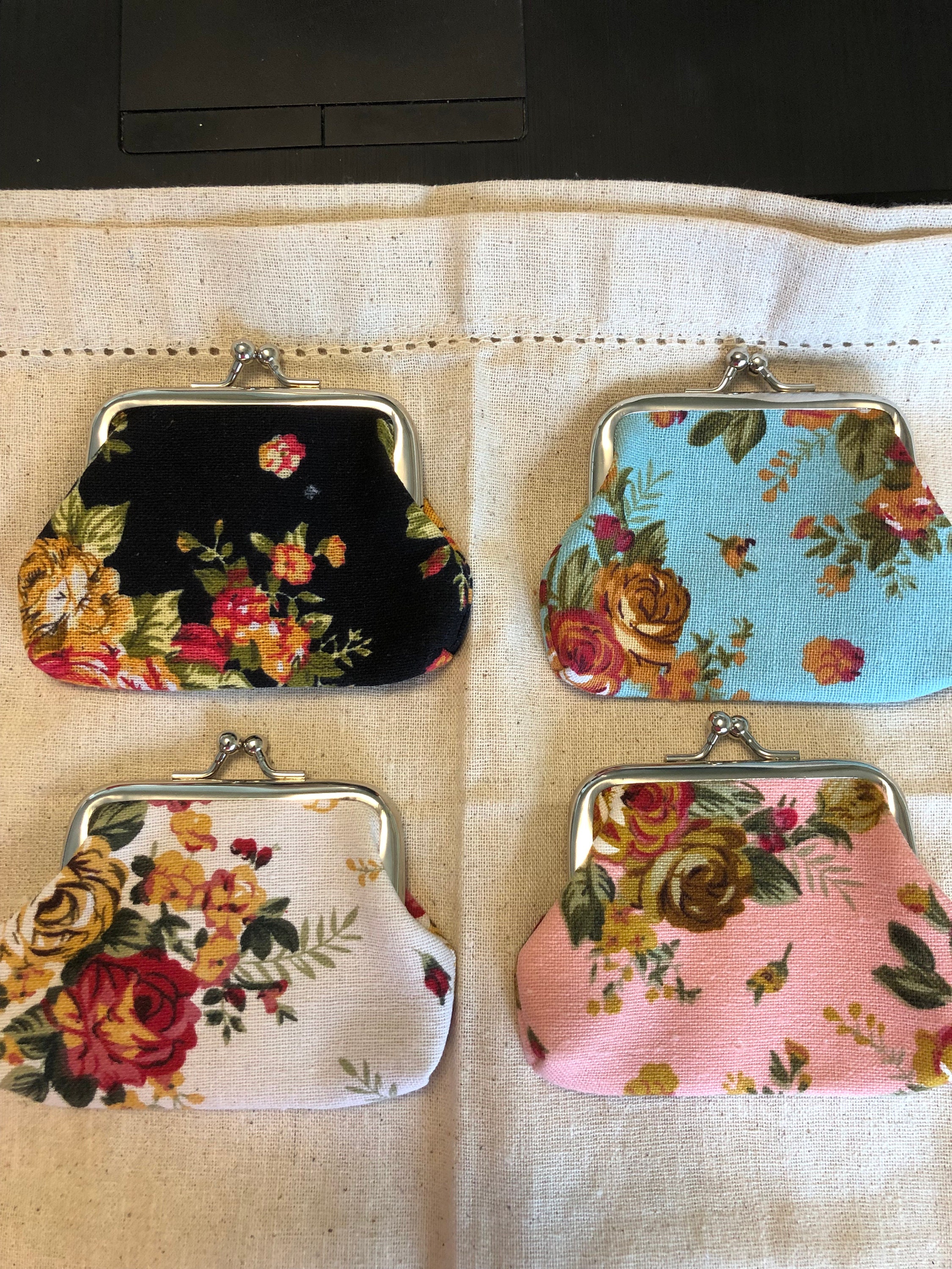 White Floral Purse Etsy