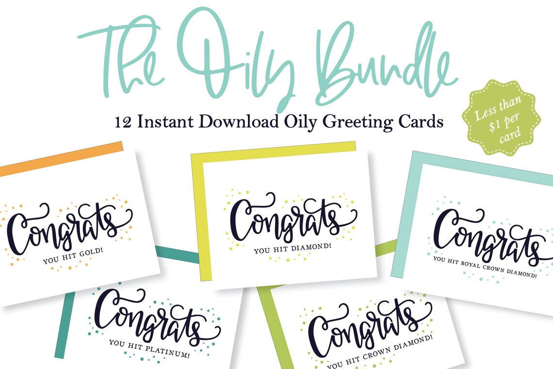 Essential Oil Greeting Cards Sample Cards Essential Oil - Etsy