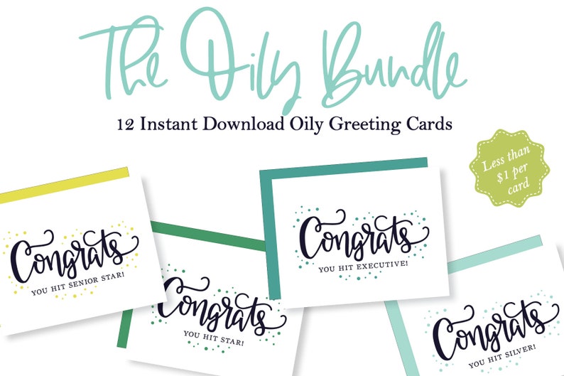 Essential Oil Greeting Cards Sample Cards Essential Oil - Etsy