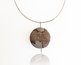 Scenic Jasper Pendant Necklace