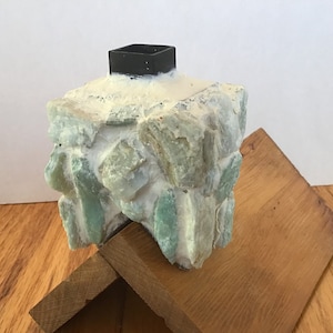 Masonry Miniatures- #65- Stone miniature chimney made from green quartz