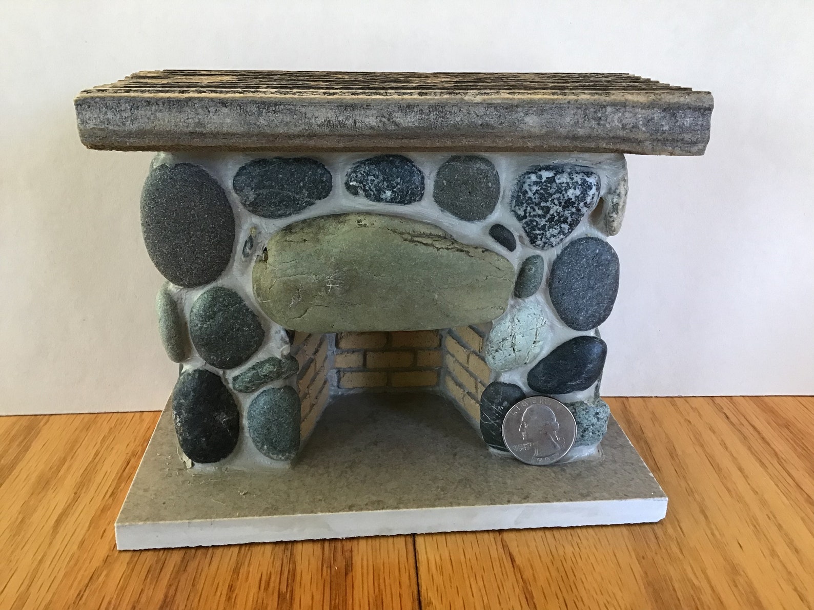 Miniaturas de albañilería 112 Chimenea de piedra en | Etsy