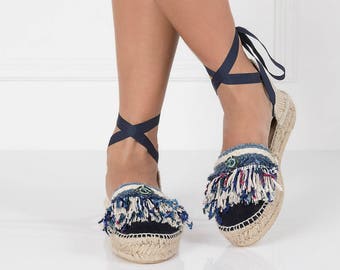 Espadrilles,Lace Up Espadrilles,Womens Espadrille Sandals,trendy espadrille sandals,handmade espadrilles,Ankle Tie Espadrille Sandals, women