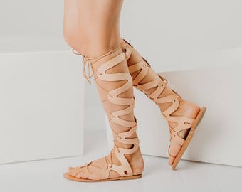 wrap up flat sandals,greek gladiator,lace women sandals,tie up gladiators,knee high sandals,greek lace up sandal,leather gladiators