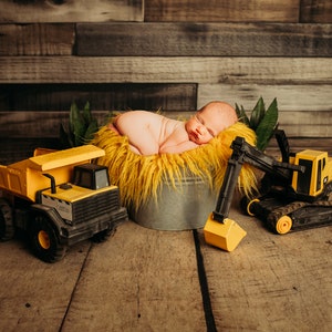 Newborn Digital Backdrop - Construction Yellow