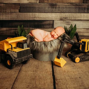 Newborn Digital Backdrop - Construction Gray