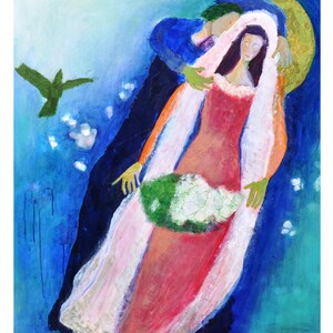 Kunstkaart Bruiloft naar Chagall afbeelding 2