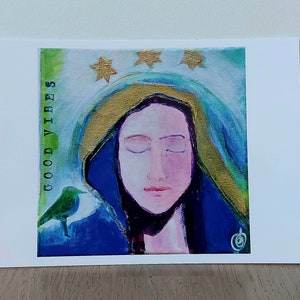 Carte d'art Bonnes vibrations