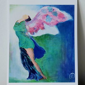 Carta d'arte Donna dell'ala