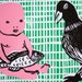 RudenMcDuden reviewed Linocut Print, Limited Edition Print, Contemporary Print, Naive illustration,  Bird Print, Surreal, Quirky Wall Art - Baby & Pigeon on Grass