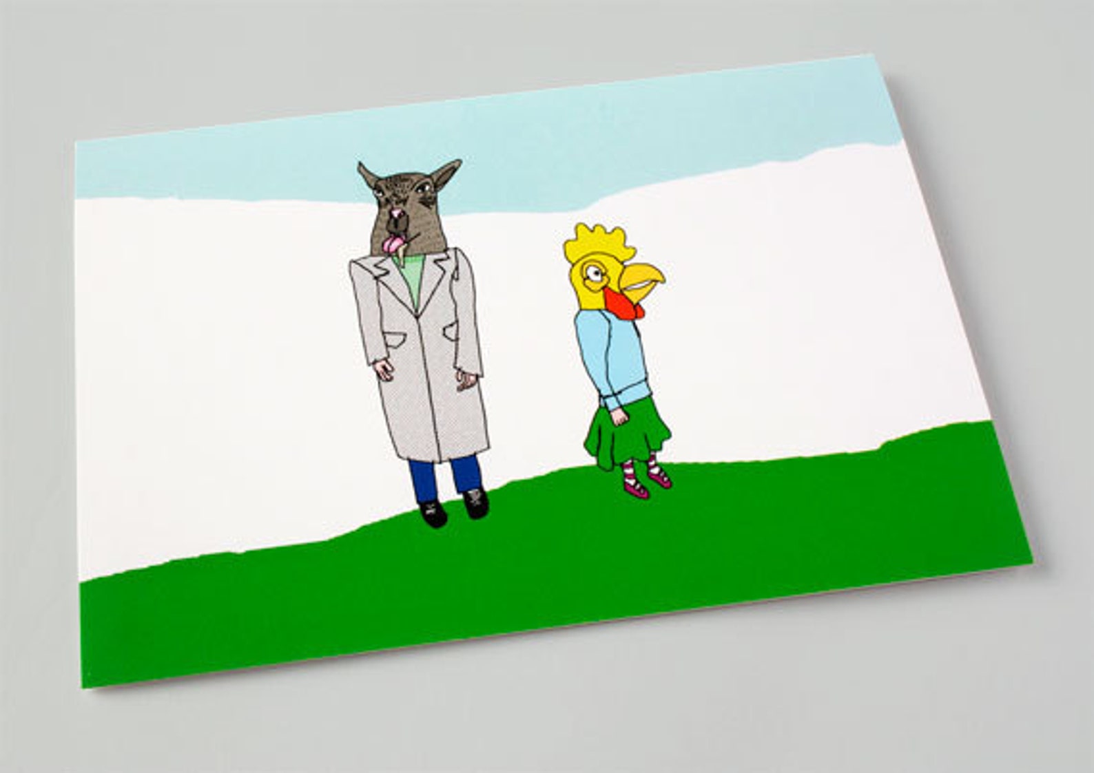 Quirky Card Surreal Birthday Card Illustrated Greeting | Etsy