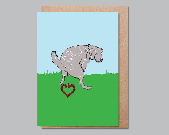 Funny Dog Mothers Day Card, I Love You From the Dog