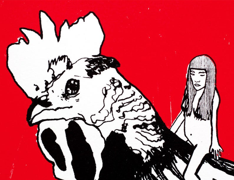 Contemporary Print Quirky Wall Art Limited Edition Screen | Etsy