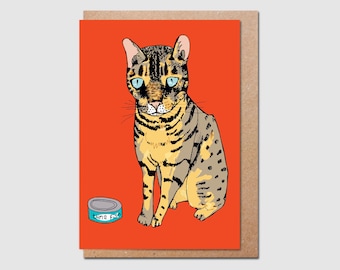 Cat Greeting Card  - Max the Cat