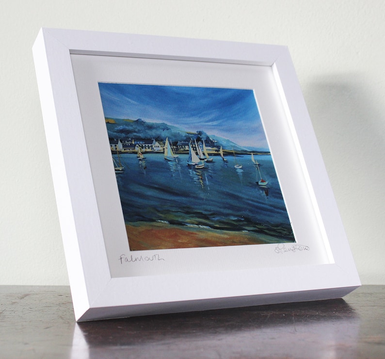 Framed Print of Falmouth Cornwall From an Original Acrylic Etsy UK