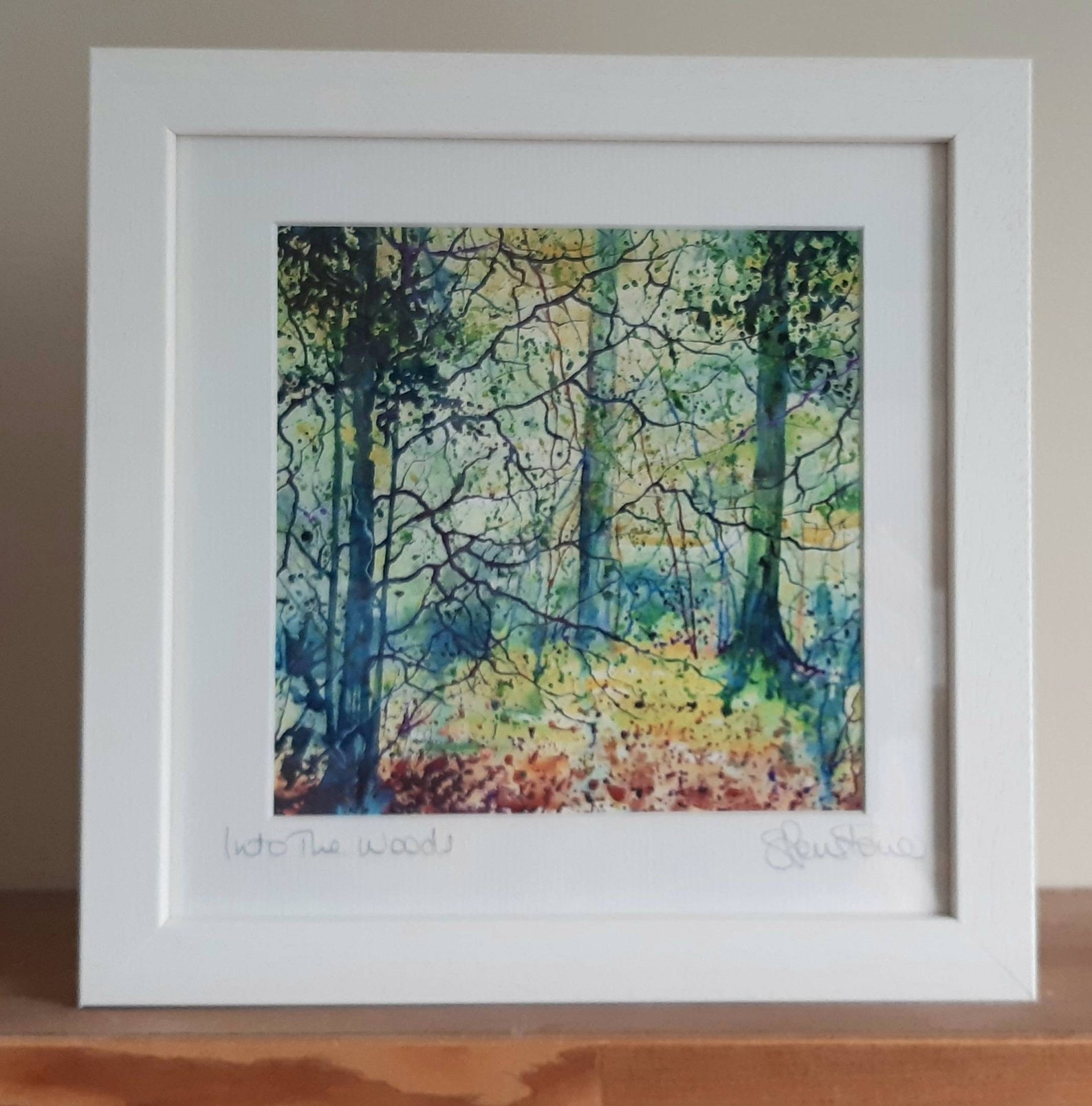 Framed Print of Trees, Woodland Print, Autumn Tree Print, Framed Prints