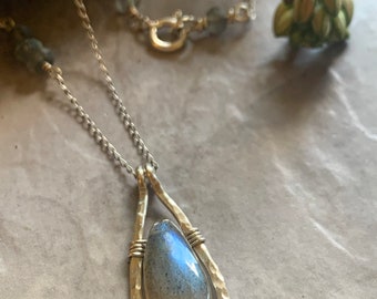 Labradorite pendant necklace