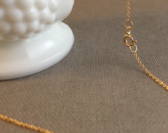 14k Gold Filled Chain Necklace, Delicate, Dainty Chain, with Spring Clasp 16 or 18 Inch