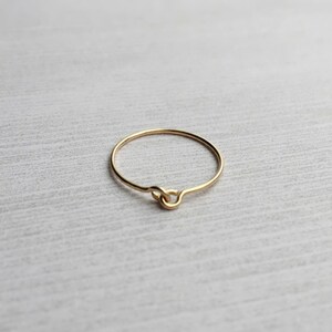 Gold Fill Ring Simple Knot, Minimalist, stacking ring