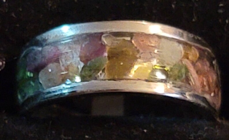 Custom memorial rings with gemstones image 6