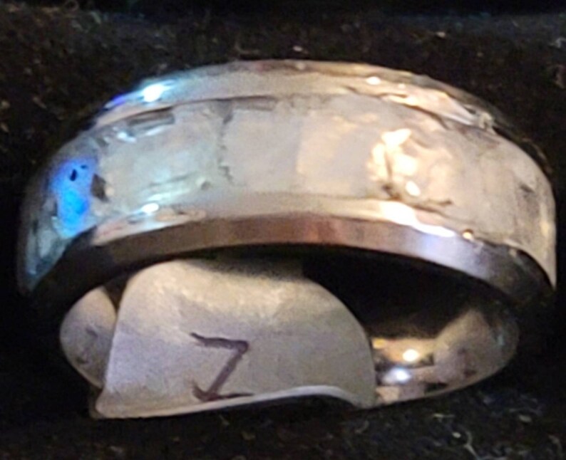 Custom memorial rings with gemstones image 1