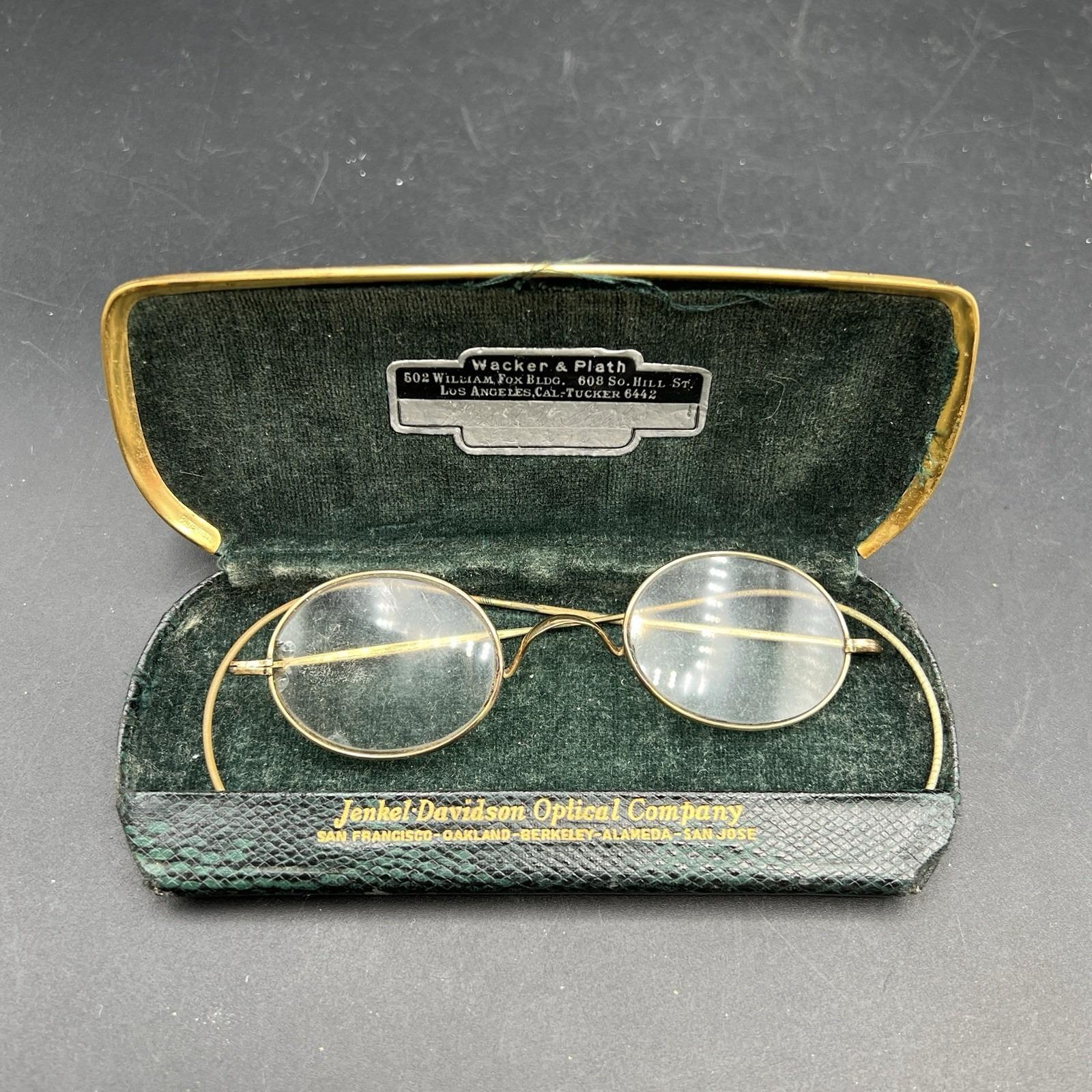 Vintage 60s 12K GF White Gold Oval Eyeglasses Frame With Floral Case 12k Gf Eyeglasses - Etsy main image 2