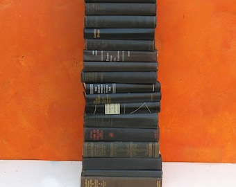 Vintage Black Book Collection. Lot Decorative vintage Black Hardcover Books. Black BOOK STACK. Black Book Bundle. Book Wedding. Photo prop