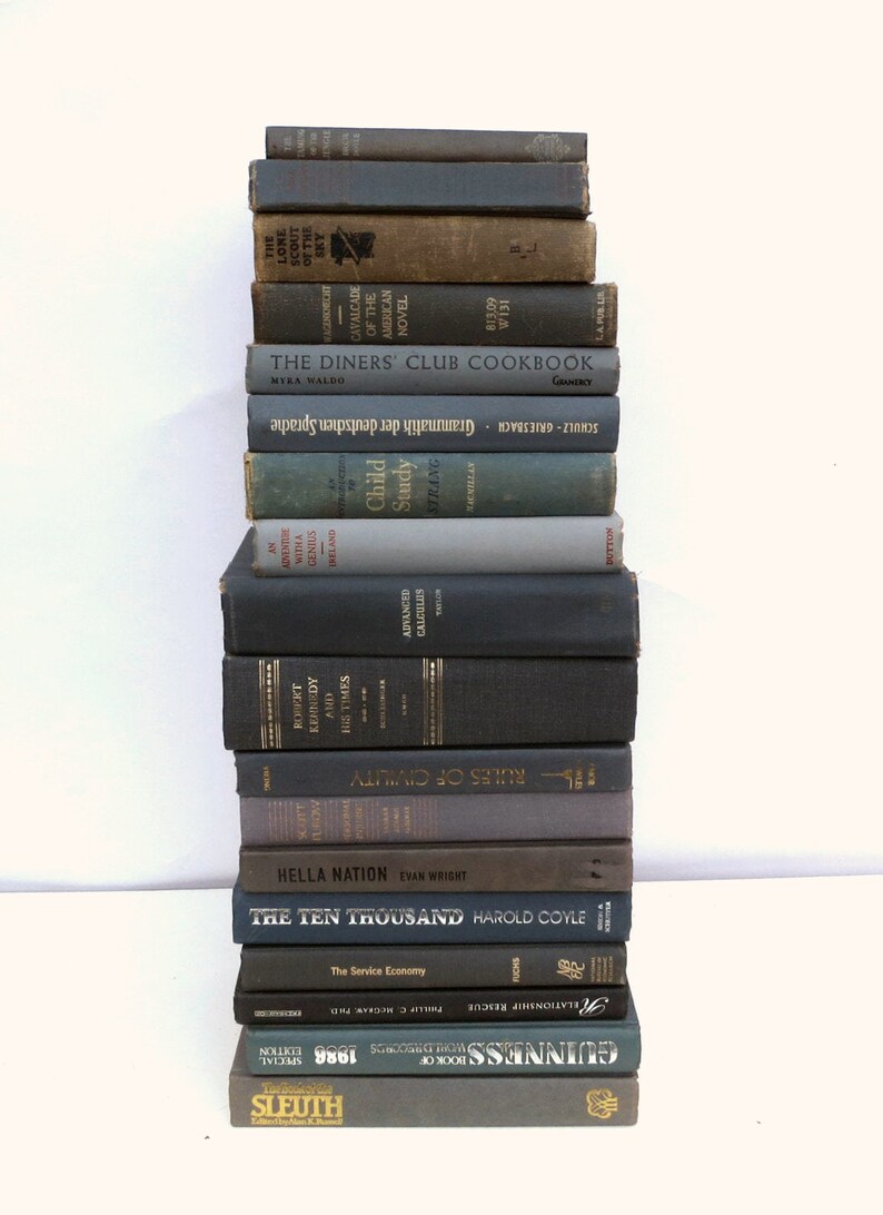 Lot Vintage Grey Gray Books. BOOK STACK Gray Book Bundle. Etsy Lot Vintage Grey Gray Books. BOOK STACK Gray Book Bundle. Etsy
