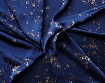 Digital printing Stretch Silk Satin Fabric Width 42 inch 19 mm By the Yard or Meter