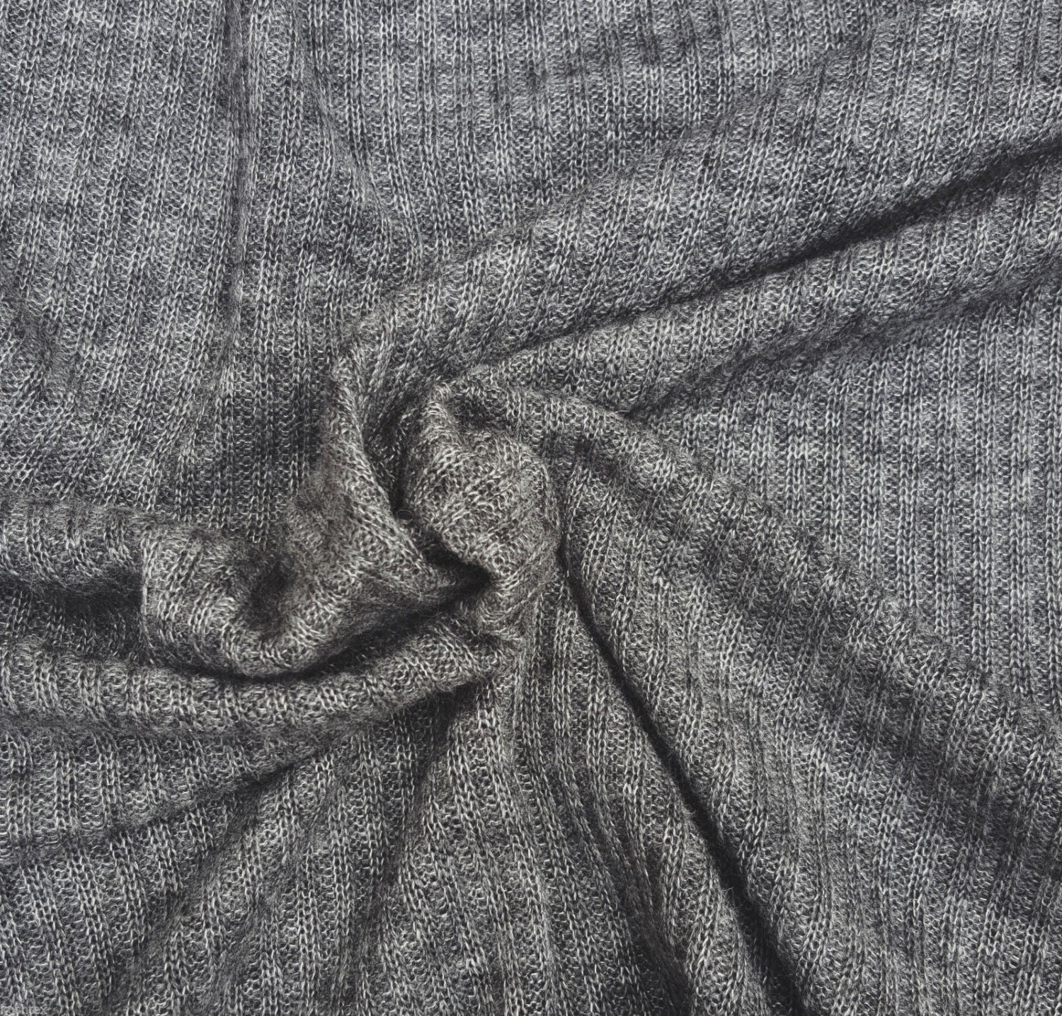 Gray Wool 2x4 Ribbed Sweater Knit Fabric by Yard 1 63w - Etsy