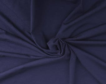 Pima Cotton Modal Spandex Fabric Jersey Knit 4 Way Stretch By Yard Peacoat (Navy) [Sportswear, Base Layer, Underwear, Sheets]