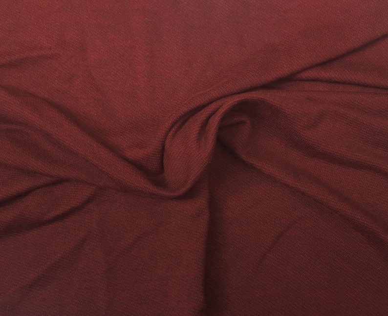 Rayon Cotton Blend French Terry Knit Fabric by the Yard Two Etsy