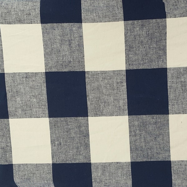 Checked Linen Fabric - Etsy