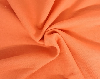 Salmon Cotton French Terry Knit Fabric by the Yard 410 GSM 21 oz HEAVYWEIGHT [Hoodie, Zip Up, Sweatpants, Loungewear, Bathrobe]