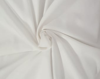 100% Lyocell Tencel Twill Woven Fabric by the Yard Off White PFD 230GSM