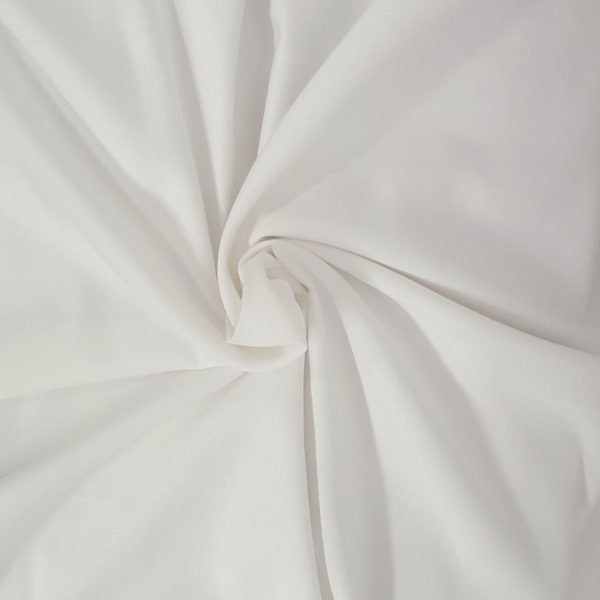1 YD 100% Lyocell Tencel Twill Woven Fabric  Off White PFD 250GSM