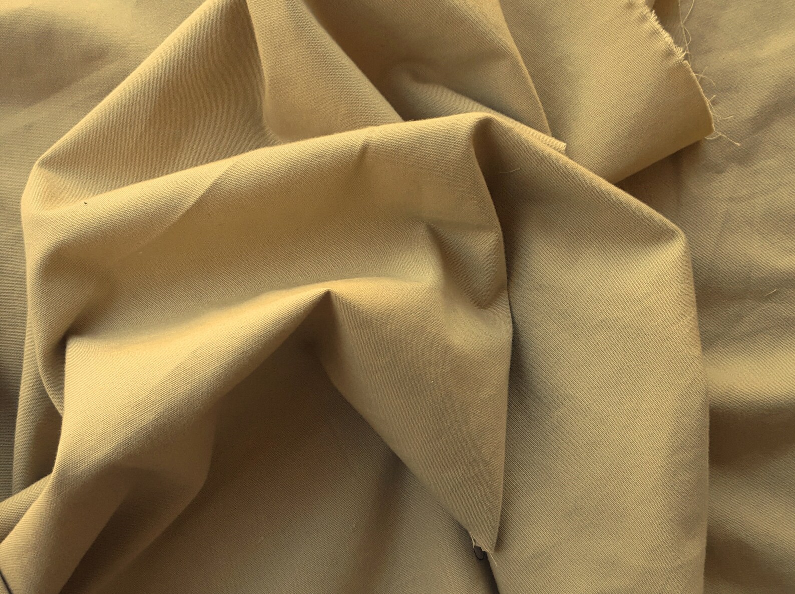100 Cotton Canvas Woven Fabric by the Yard Khaki Etsy