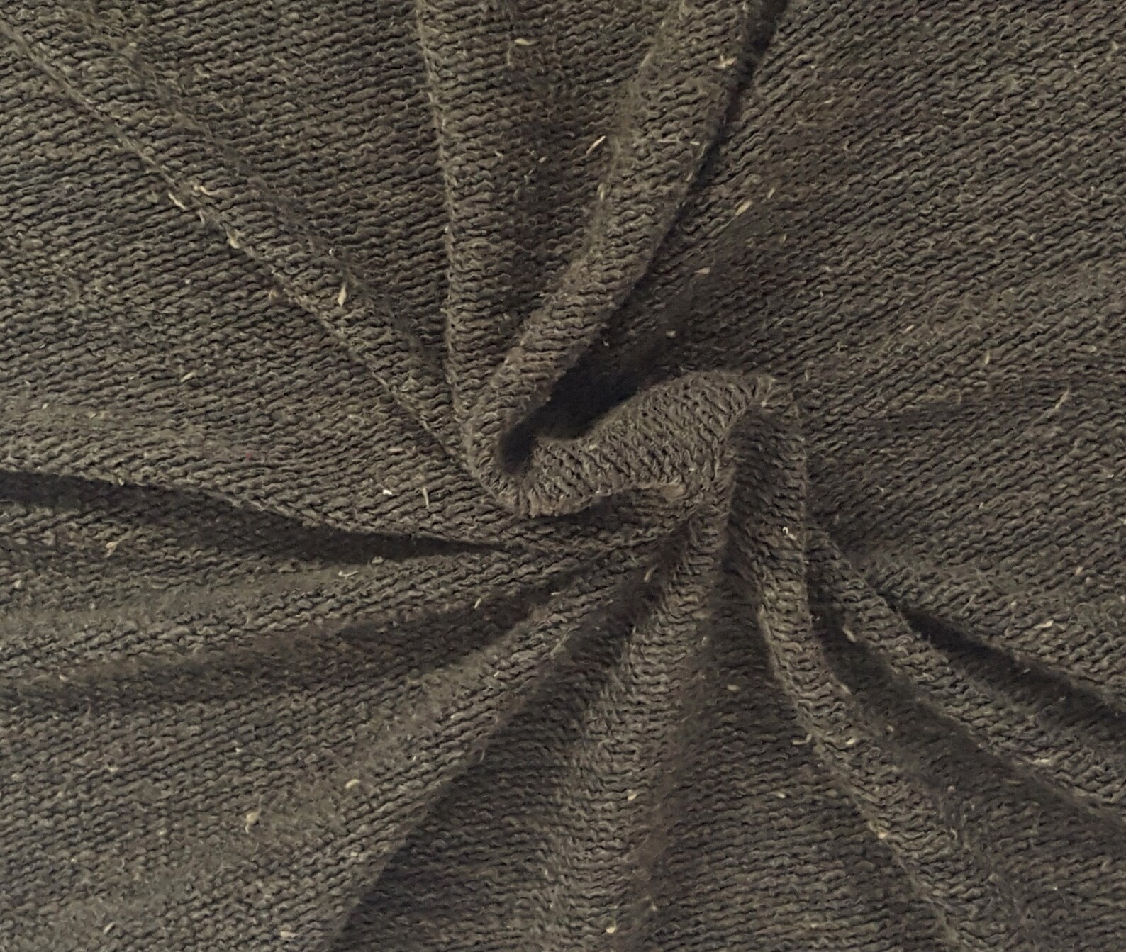 Cotton Blend French Terry Knit Fabric by Yard Two Tone Black Etsy