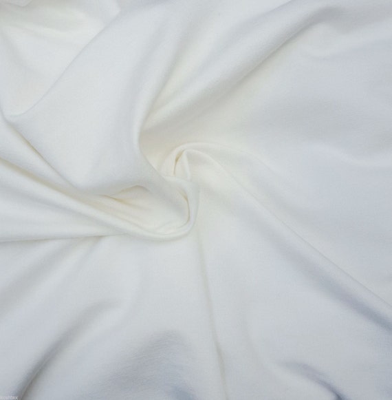 Tela de punto orgánica blanca heavy Off-White, 100% algodón