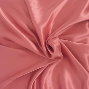 100% Silk Charmeuse Fabric by the Yard Mauve