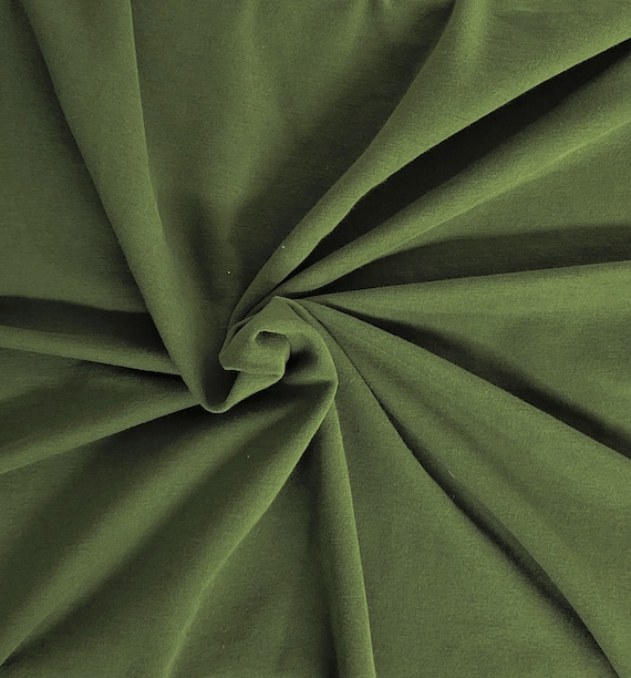 Organic Cotton Waffle / Thermal 200gsm - Military Green 12 Organic Cotton Waffle / Thermal 200gsm - Military Green 12